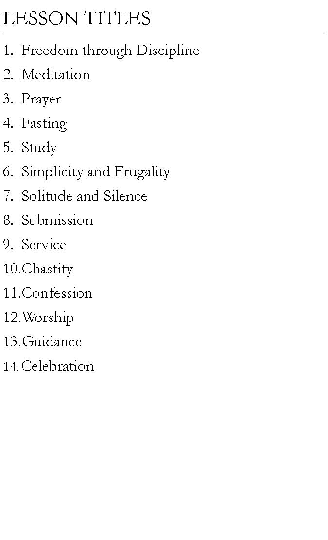 Quarterlies Printed Quarterlies Spiritual Disciplines, The